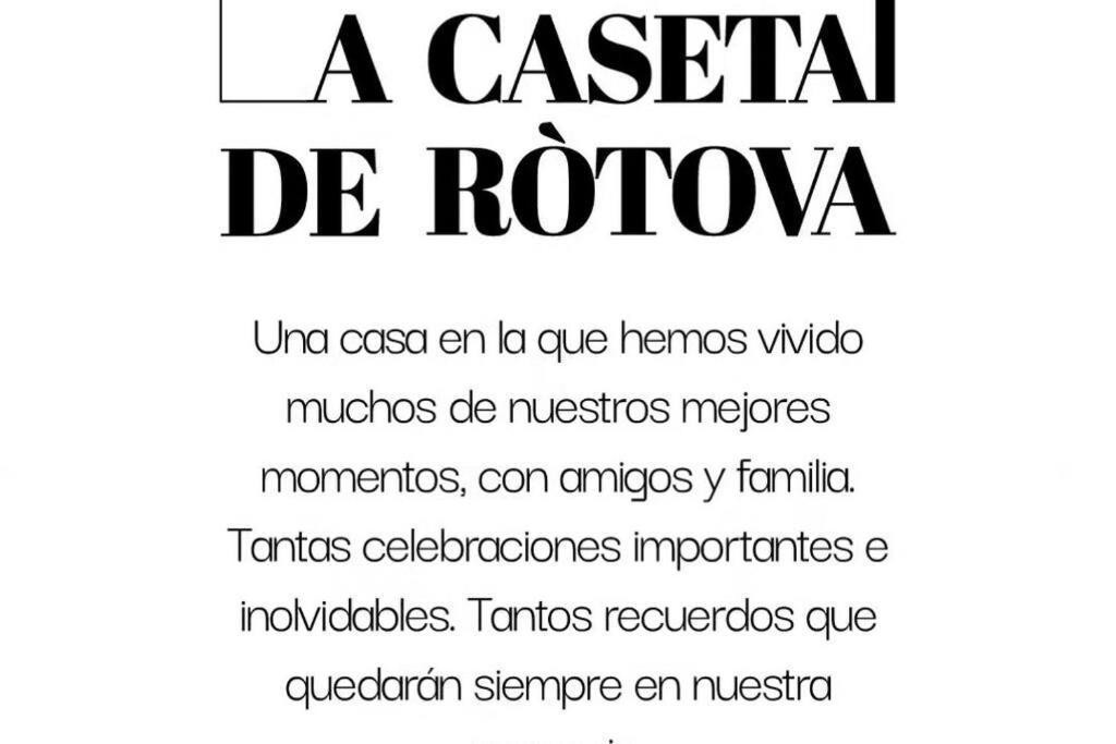 La Caseta De Rotova - Casa Rural Para Desconectar Εξωτερικό φωτογραφία